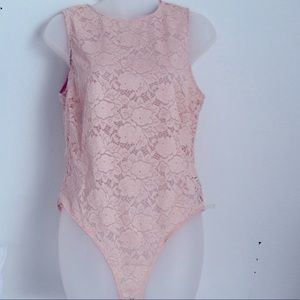 NWT- Forever 21 open back body suit Sz OX